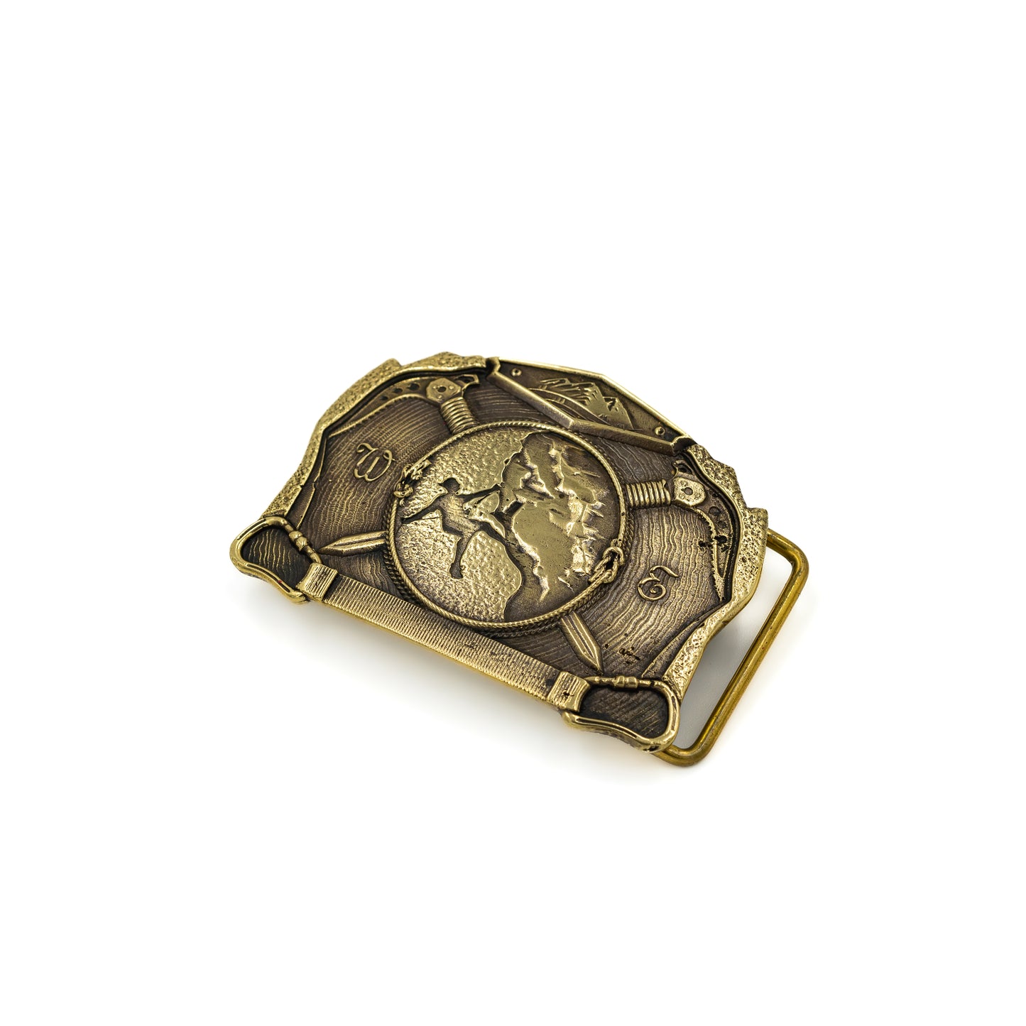 Brass buckle "Climbing"