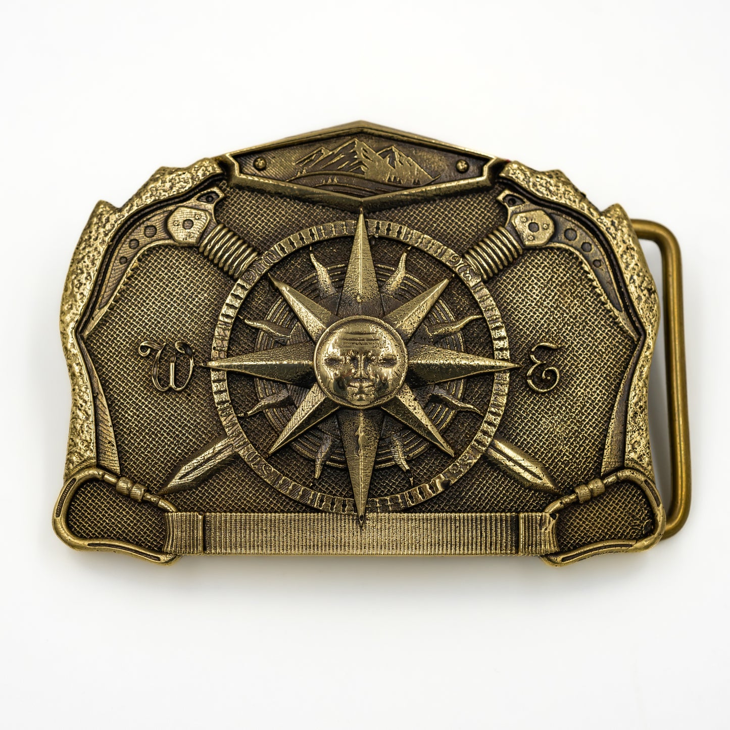 Brass buckle "Solar compass"