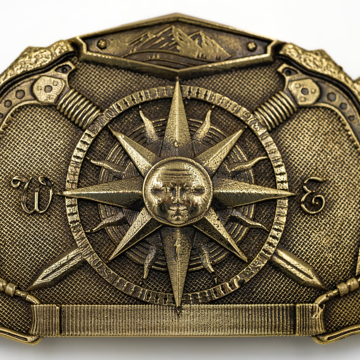 Brass buckle "Solar compass"