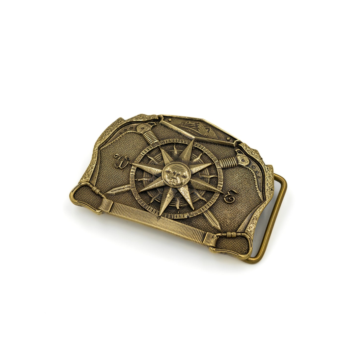 Brass buckle "Solar compass"