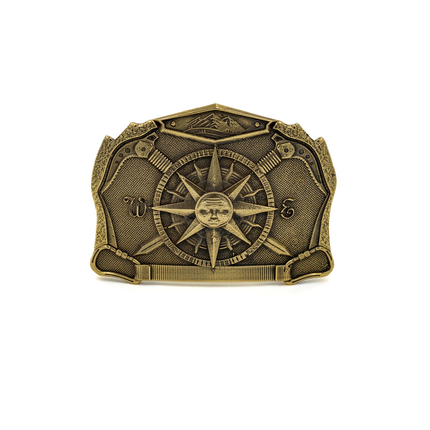 Brass buckle "Solar compass"