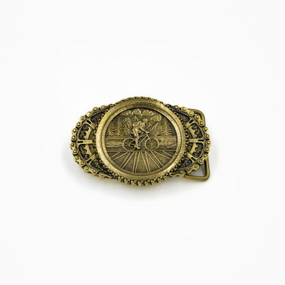 Brass buckle "Bicycle Trip"