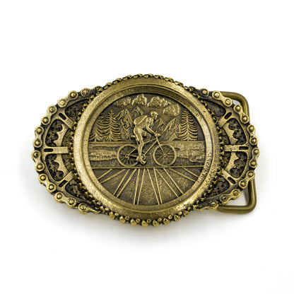 Brass buckle "Bicycle Trip"