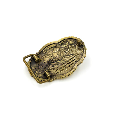 Brass buckle "Bicycle Trip"