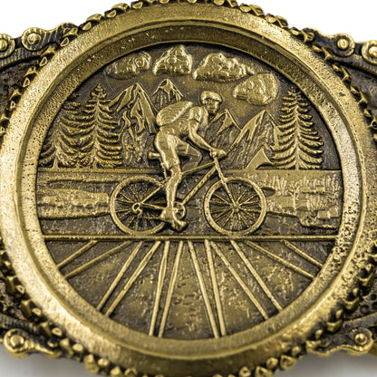 Brass buckle "Bicycle Trip"