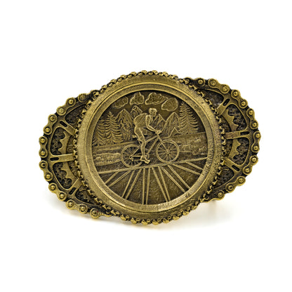 Brass buckle "Bicycle Trip"