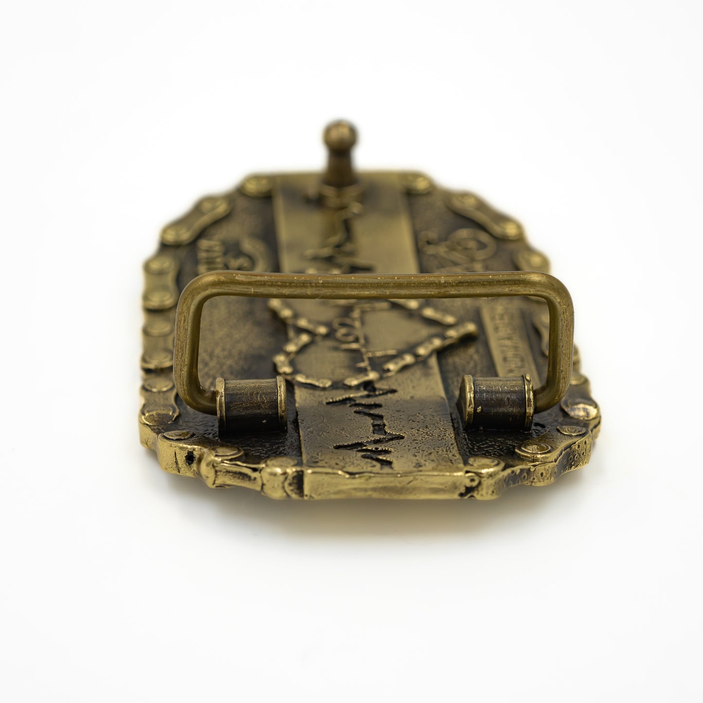 Brass buckle "Сyclist's Heart"