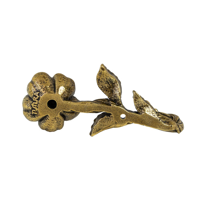 Flower Wall Hook Brass – Elegant Floral Coat Hook, Key Holder, Entrywa ...